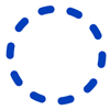 Blue dashed circle