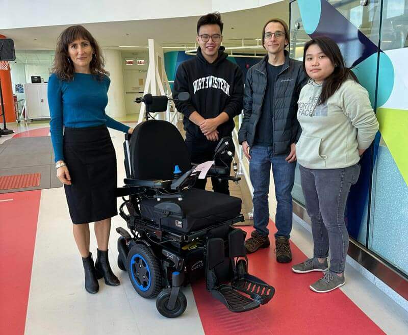 Dr. Brenna Argall and student researchers Larisa Loke, Andrew Thompson, and Joel Goh