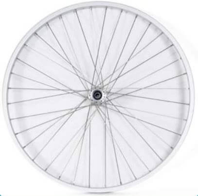 Cross-pattern metal spokes